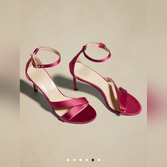 NWT Terzo Satin Sandal, Raspberry, sz 6 - Picture 13 of 14